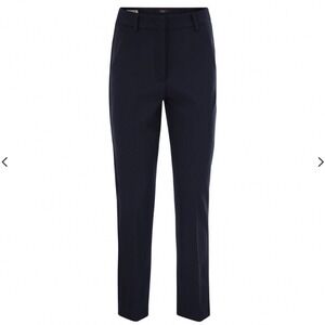 MAX MARA WEEKEND Navy Cigarette Wool Trousers Size 4
